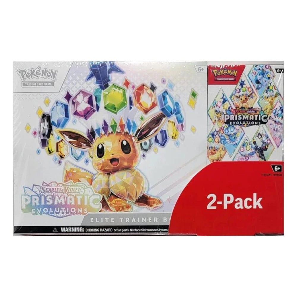 Pokémon Prismatic Evolutions Elite Trainer Box & Booster Bundle 2 Pack